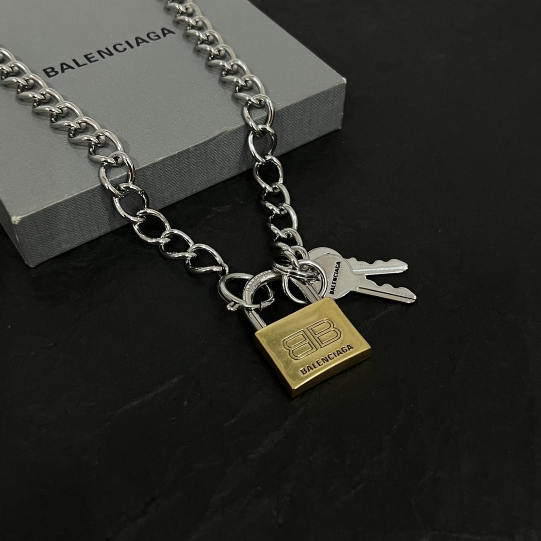 Balenciaga Locker Necklace  - DesignerGu