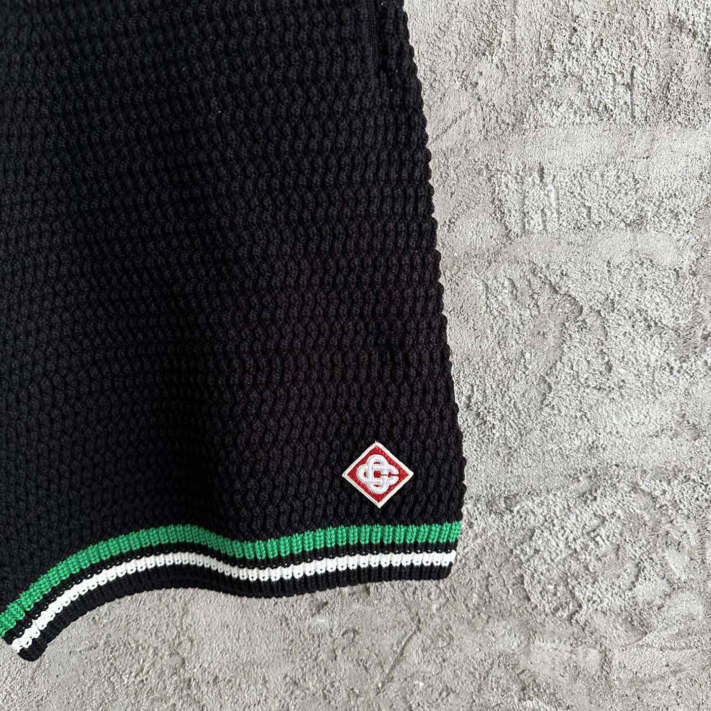 Casablanca Knit Cotton Tennis Shorts - DesignerGu