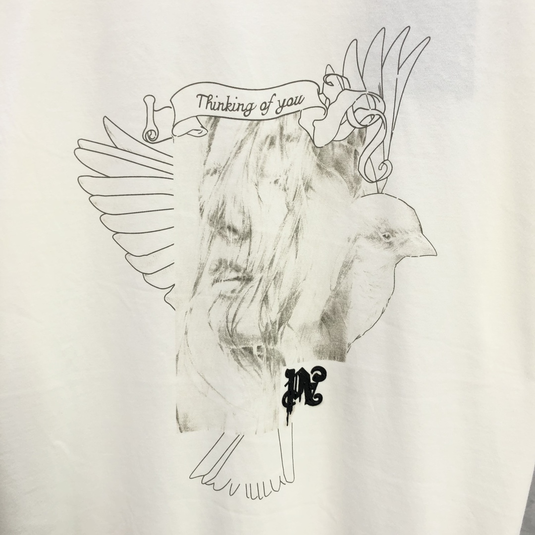 Palm Angels Portrait Pencil T-Shirt  - DesignerGu