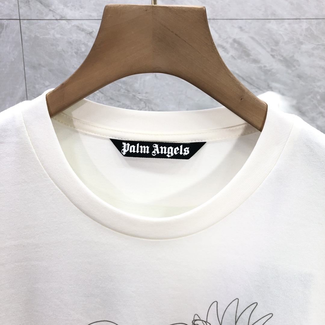 Palm Angels Portrait Pencil T-Shirt  - DesignerGu