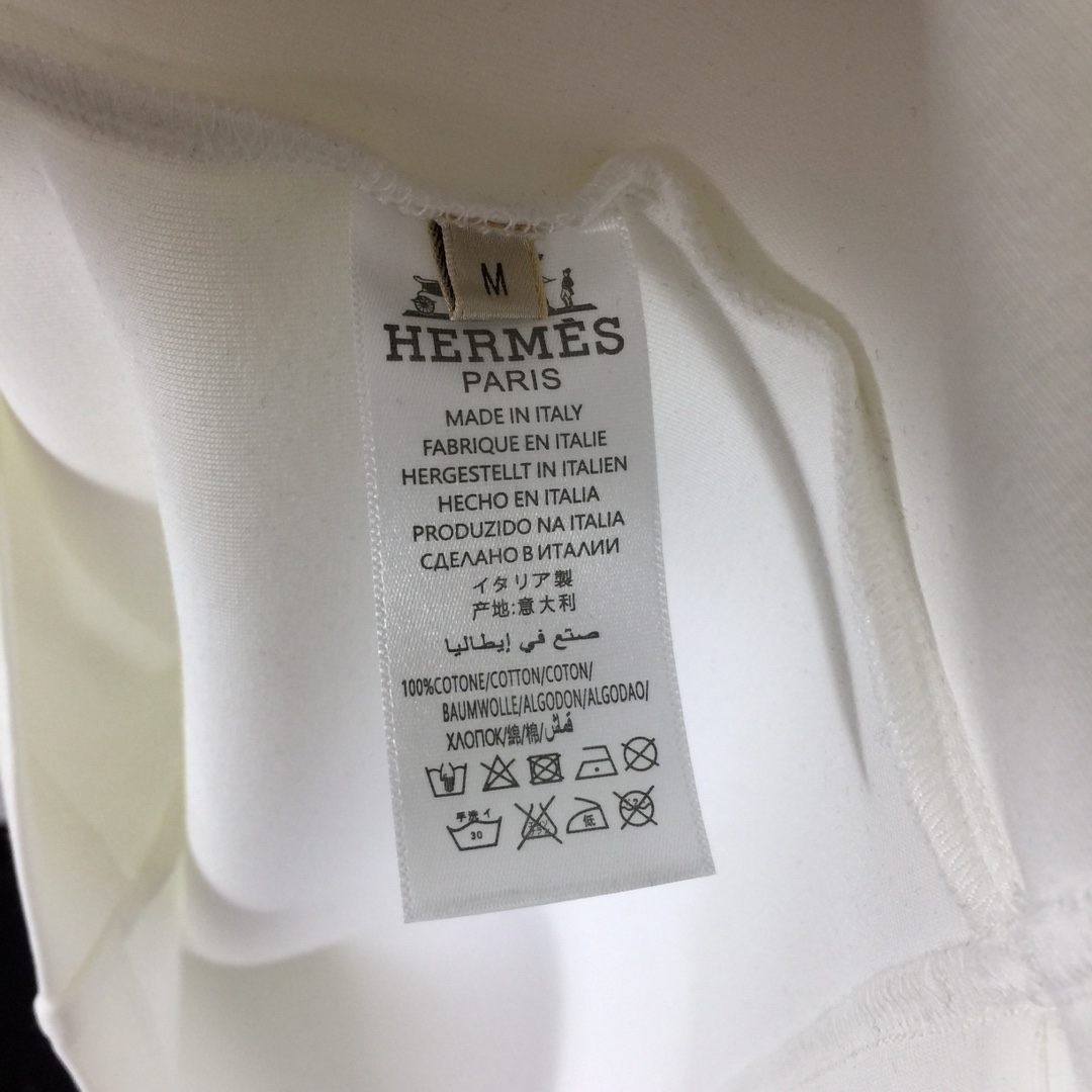 Hermes Cotton T-Shirt  - DesignerGu