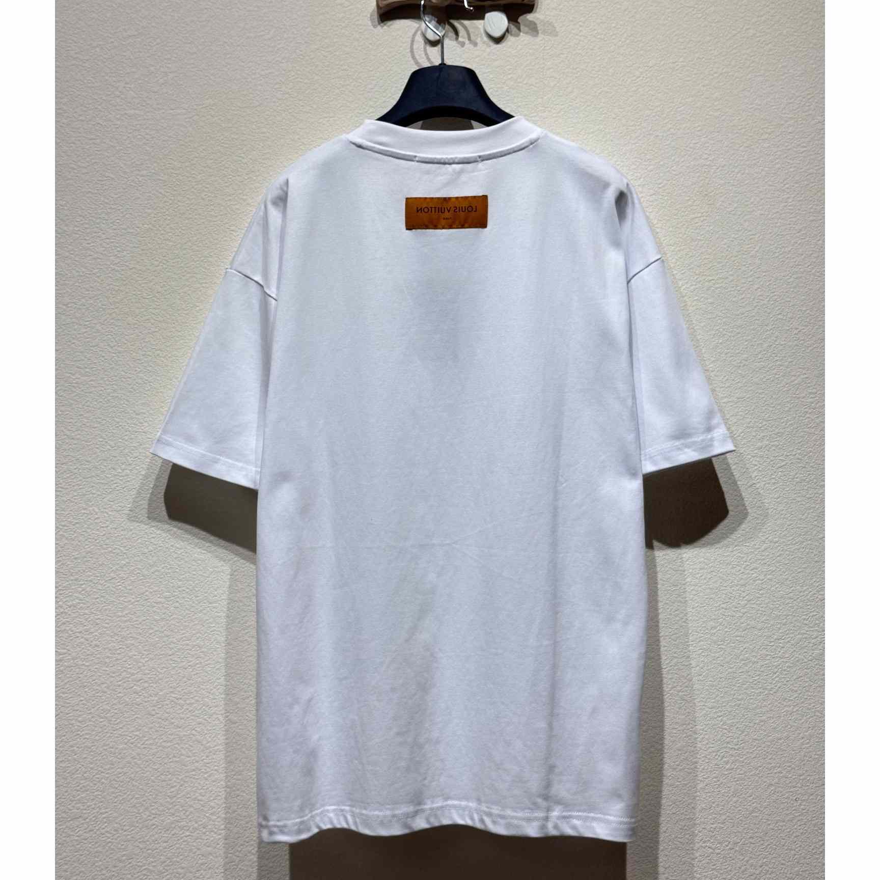 Louis Vuitton Flocked LV T-Shirt - DesignerGu