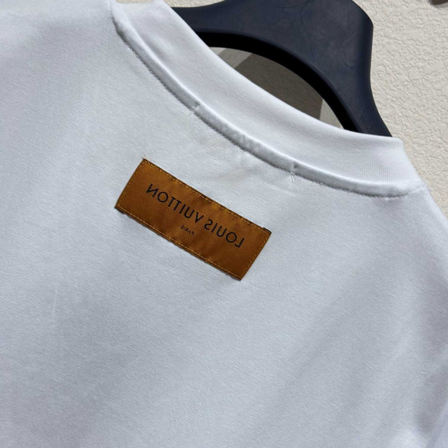 Louis Vuitton Flocked LV T-Shirt - DesignerGu