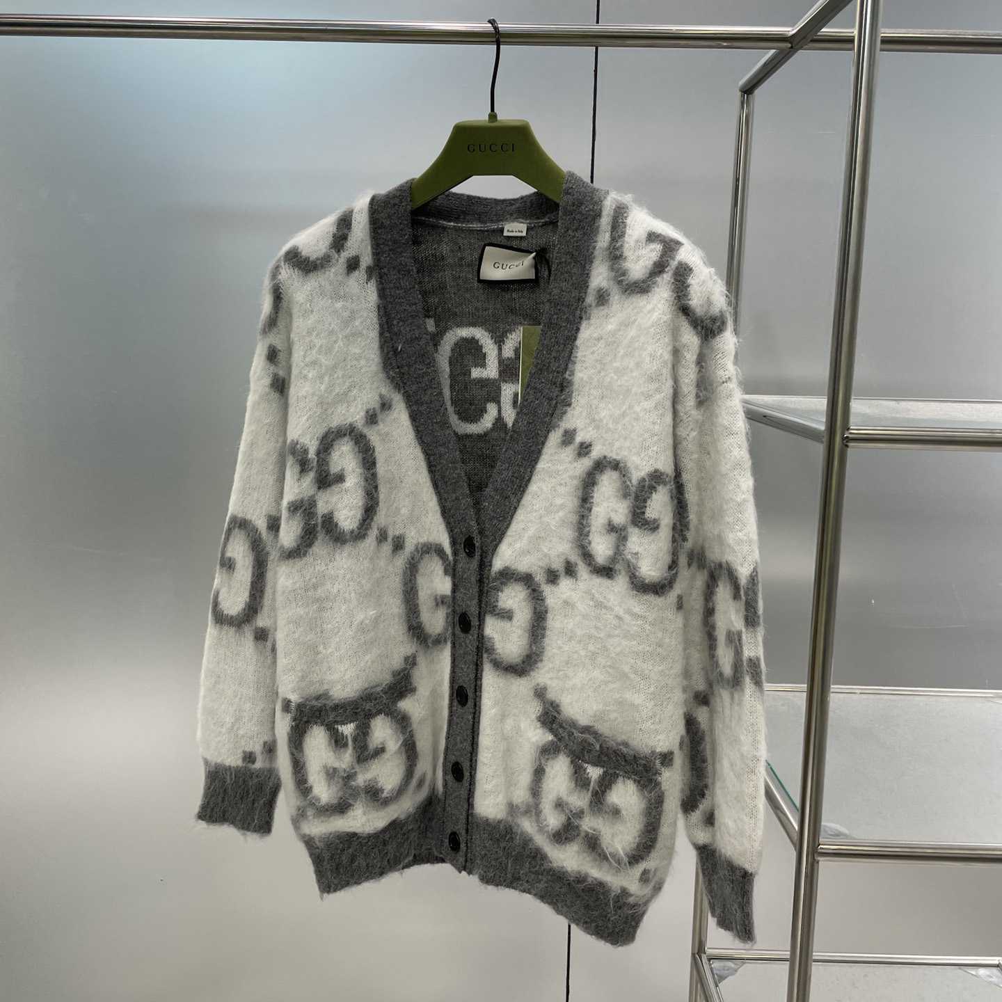 Gucci GG-jacquard Reversible Cardigan - DesignerGu