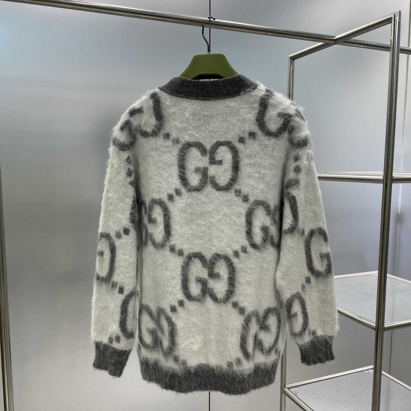 Gucci GG-jacquard Reversible Cardigan - DesignerGu