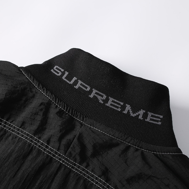 Supreme x Nike Ripstop Black Half-Zip Jacket  - DesignerGu