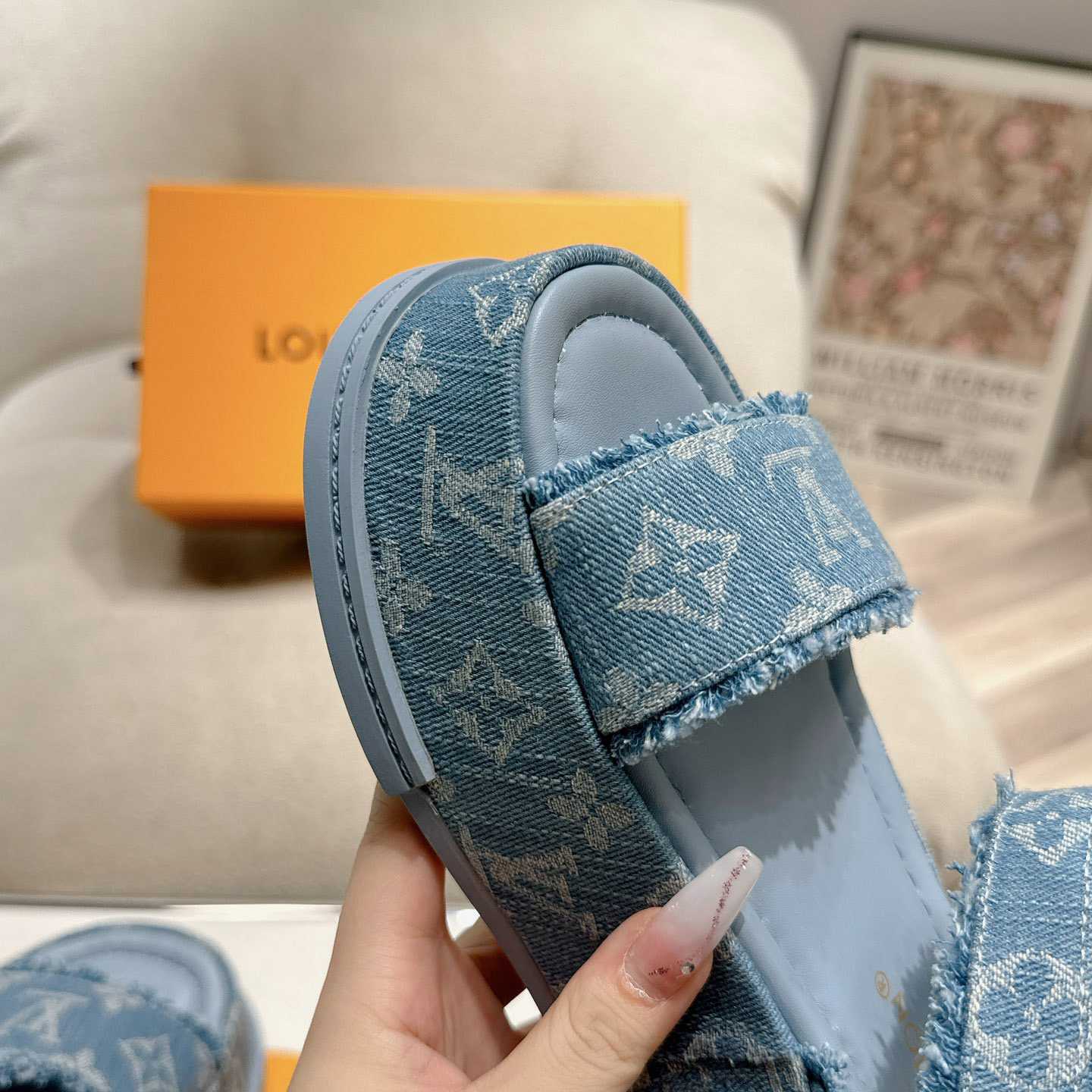 Louis Vuitton Maya Flatform Sandal   - DesignerGu