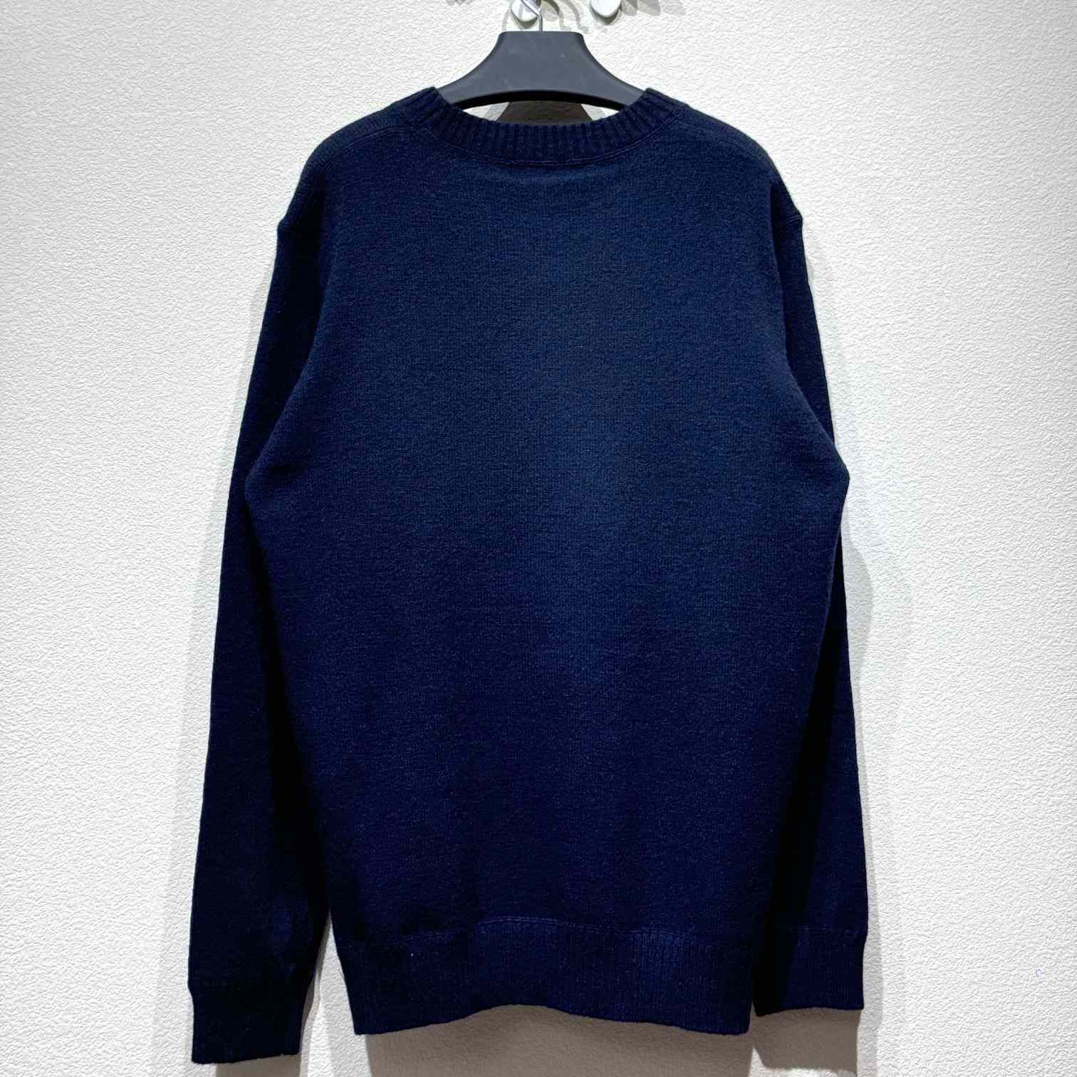 Prada Cashmere And Wool Prada Logo Crew-neck Sweater - DesignerGu