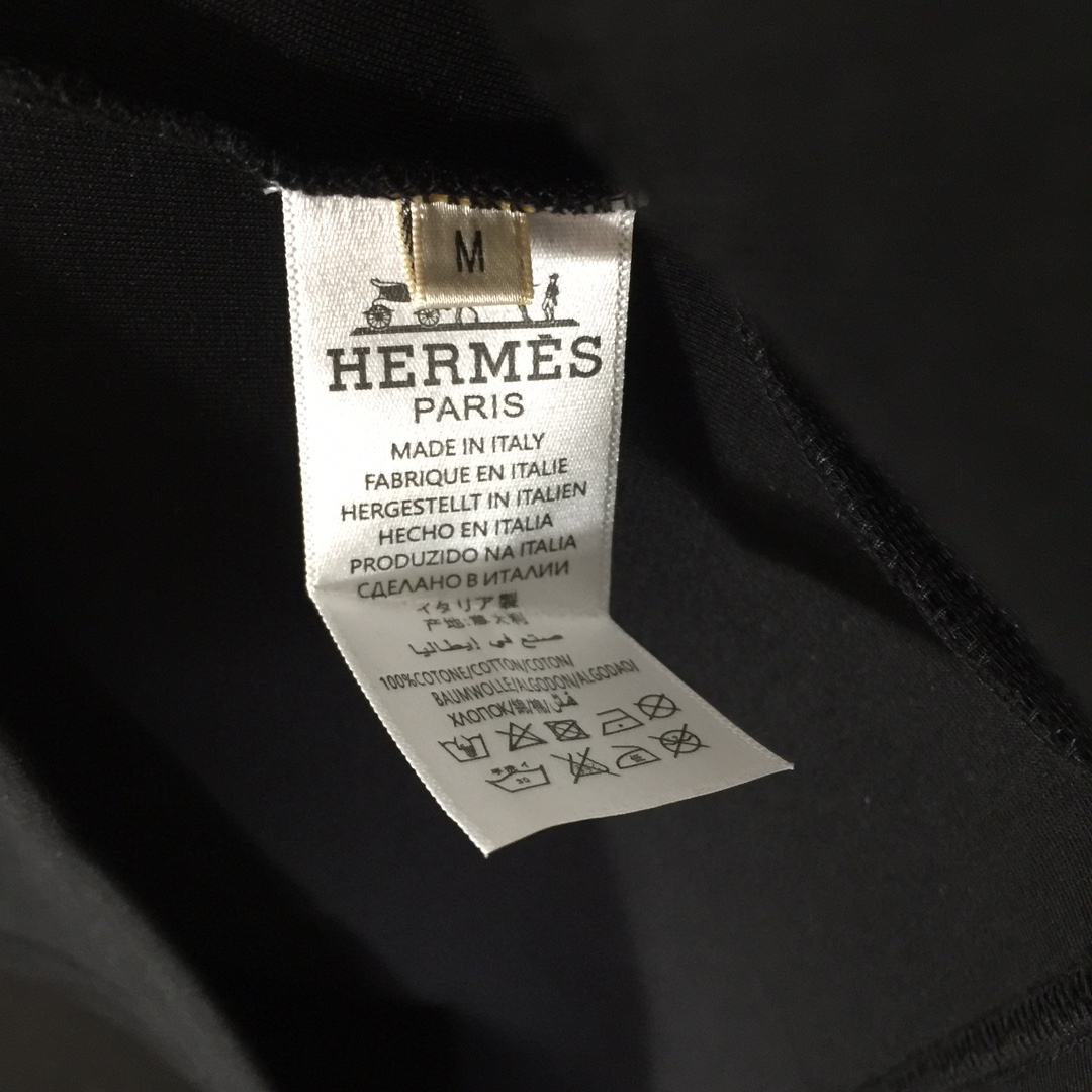 Hermes Cotton T-Shirt  - DesignerGu