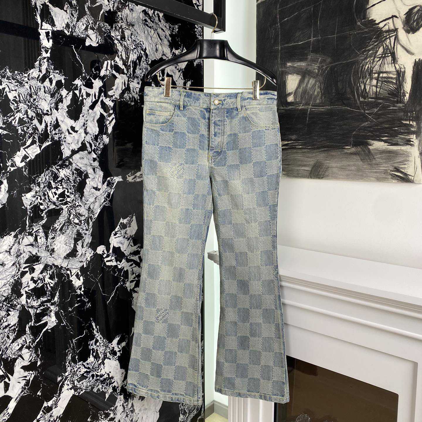 Louis Vuitton Damier Denim Pants - DesignerGu