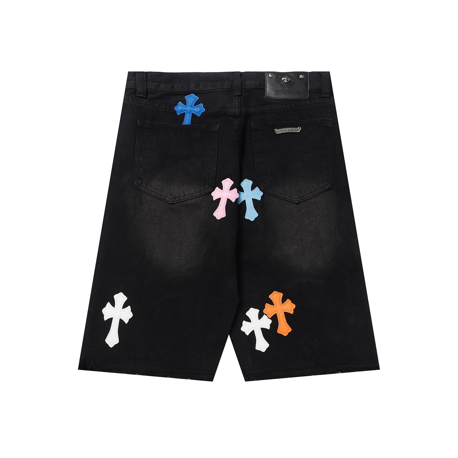 Chrome Hearts Cross Patch Denim Shorts - DesignerGu