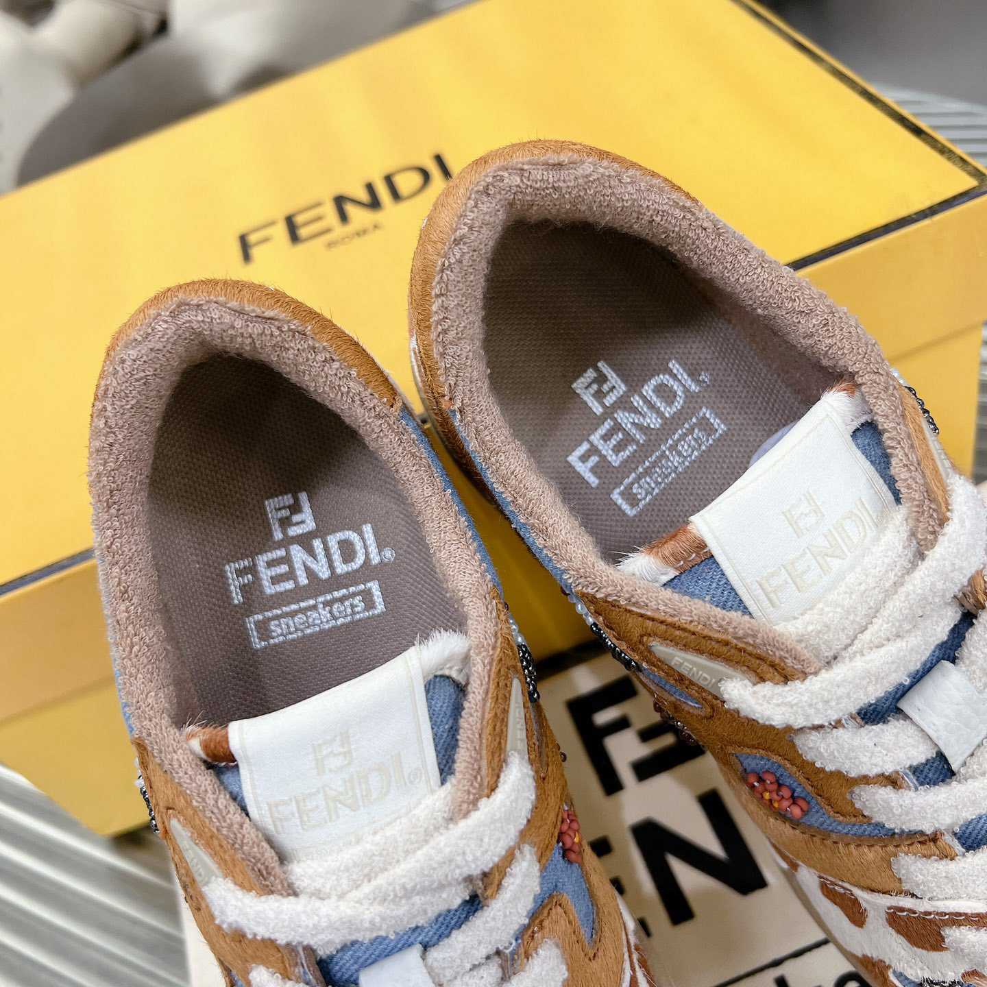 Fendi Match 'Cow Print Denim' - DesignerGu