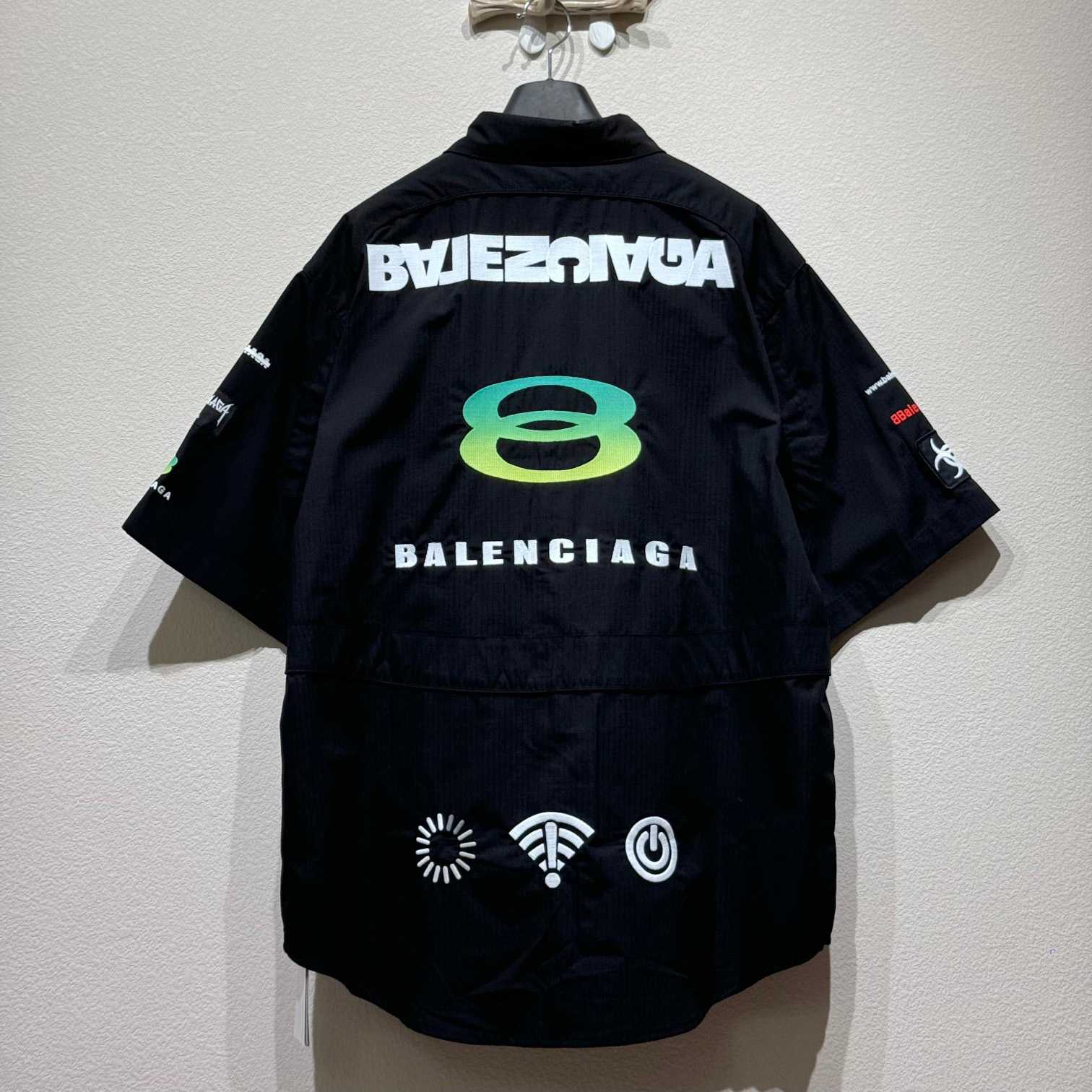 Balenciaga Gamer Extreme Short Sleeve Cotton Shirt - DesignerGu