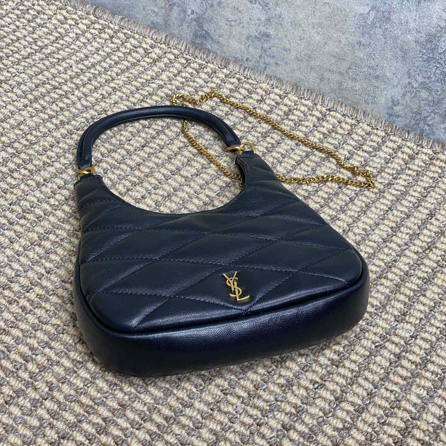 Saint Laurent Sade Hobo In Lambskin - DesignerGu