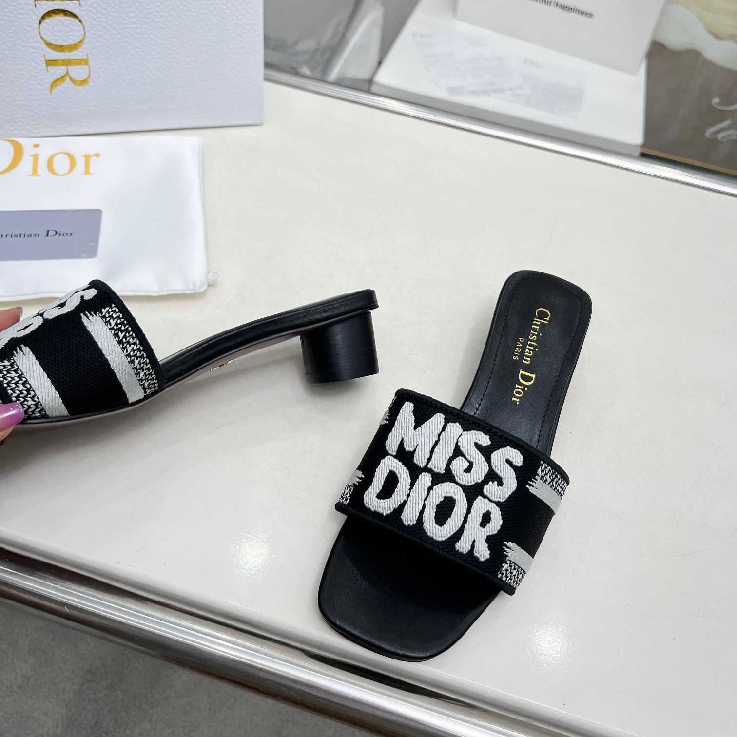 Dior Dway Heeled Slide - DesignerGu