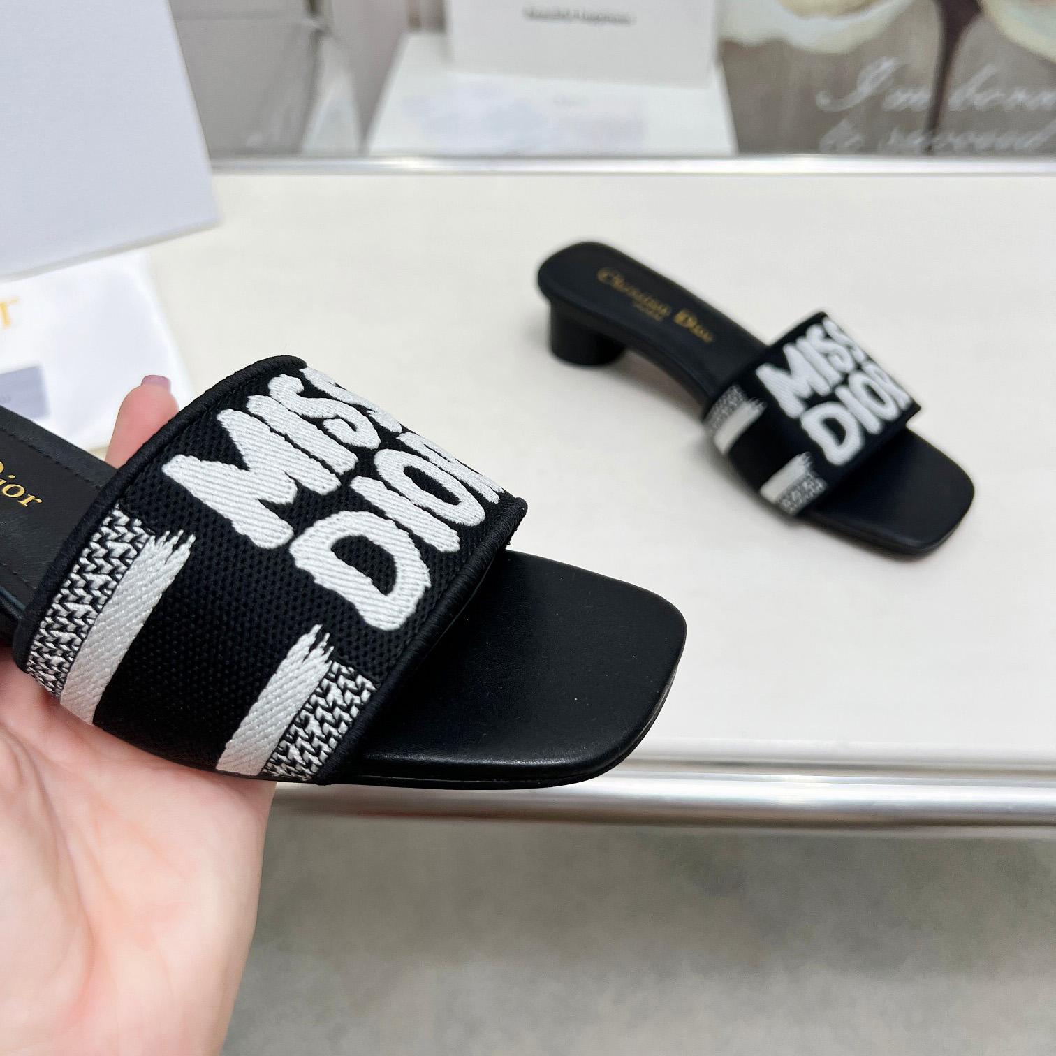 Dior Dway Heeled Slide - DesignerGu