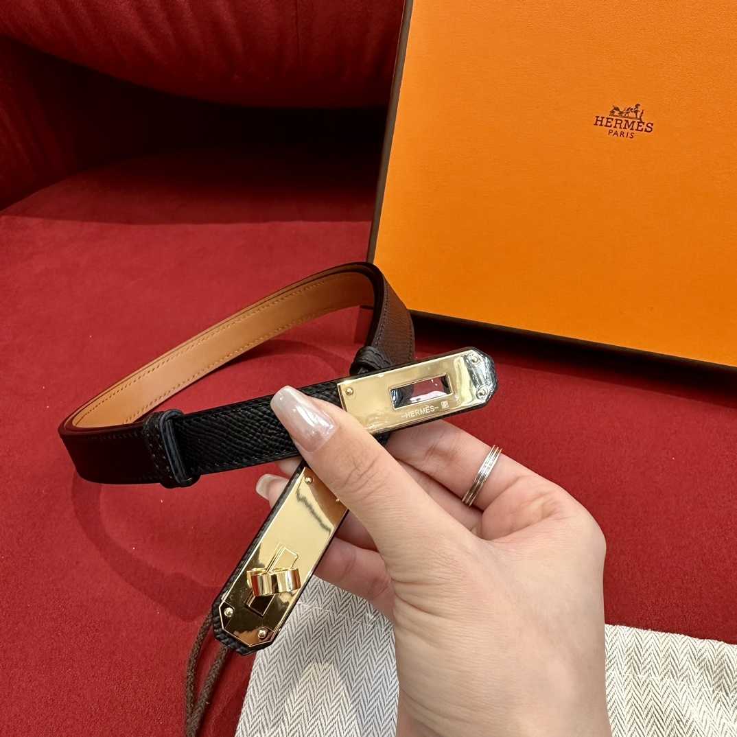 Hermes Authenticated Kelly Belt Leather - DesignerGu