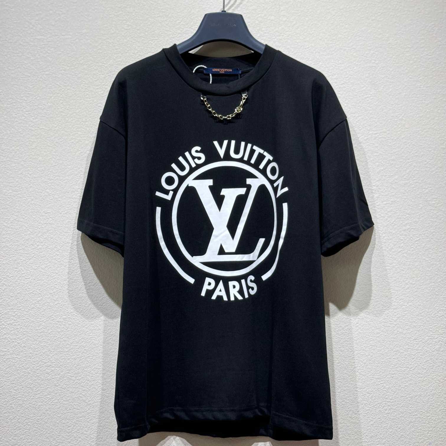 Louis Vuitton Flocked LV T-Shirt - DesignerGu