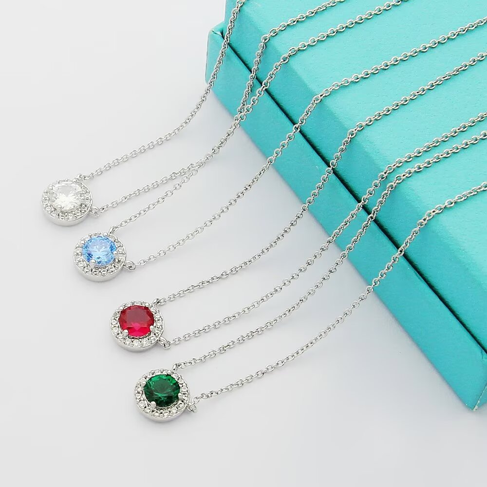 Tiffany Soleste Pendant Necklaces - DesignerGu