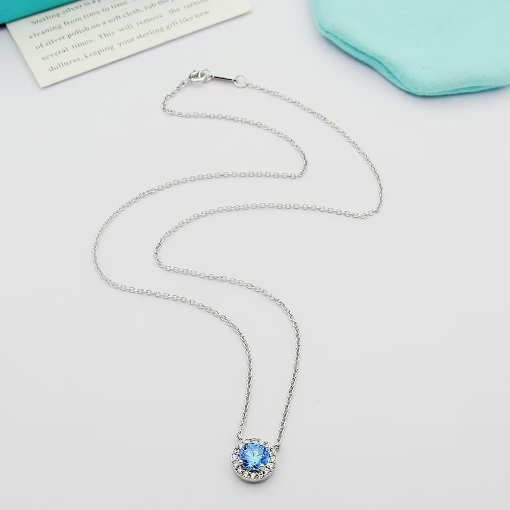 Tiffany Soleste Pendant Necklaces - DesignerGu