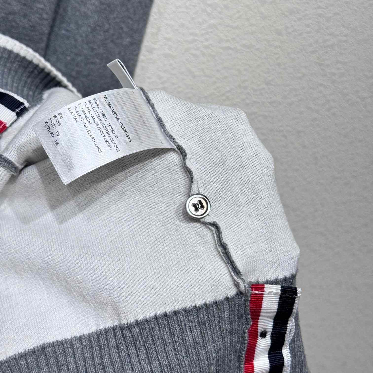 Thom Browne Fish Icon-intarsia Zip Hoodie - DesignerGu