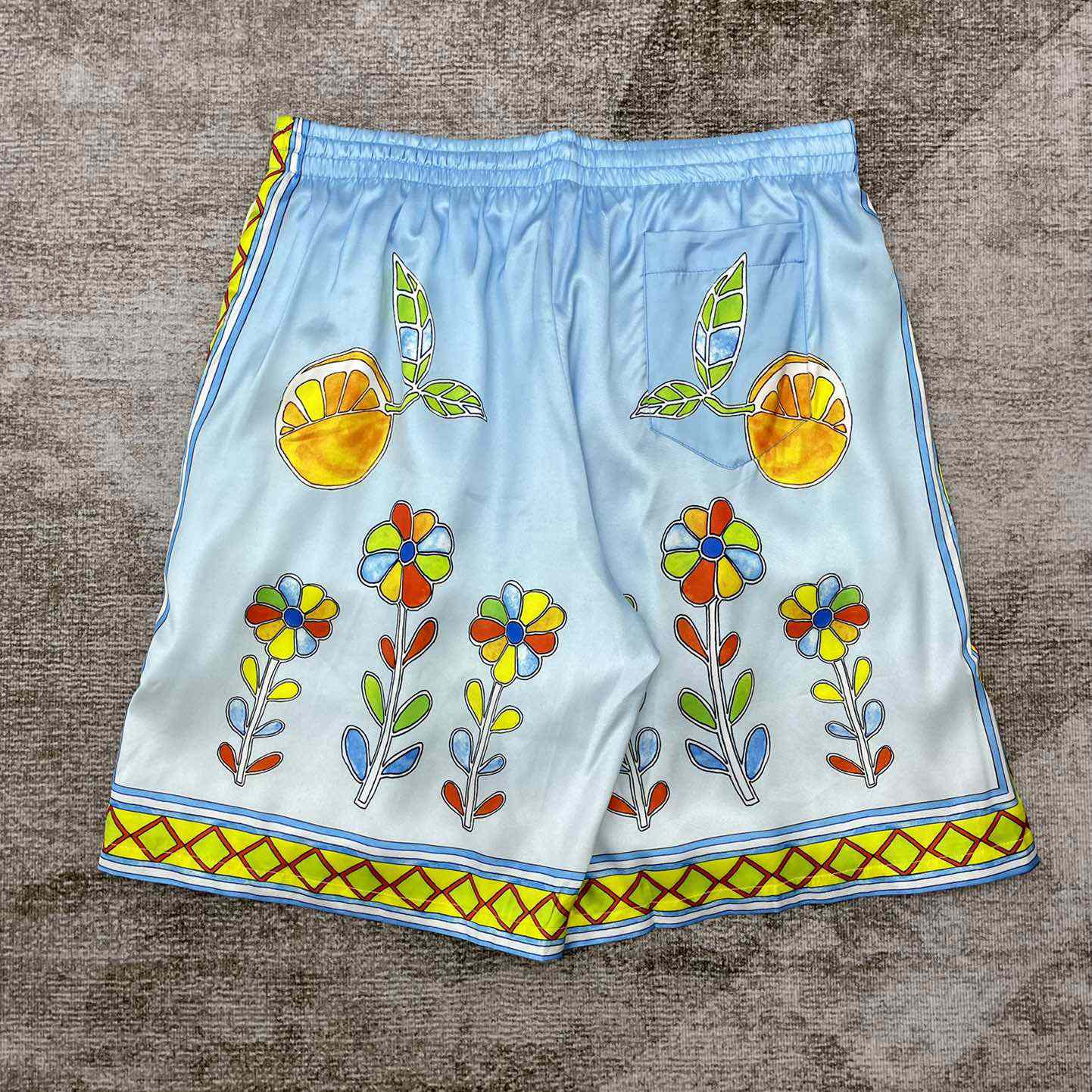 Casablanca Silk Shorts With Drawstrings    CA3487 - DesignerGu