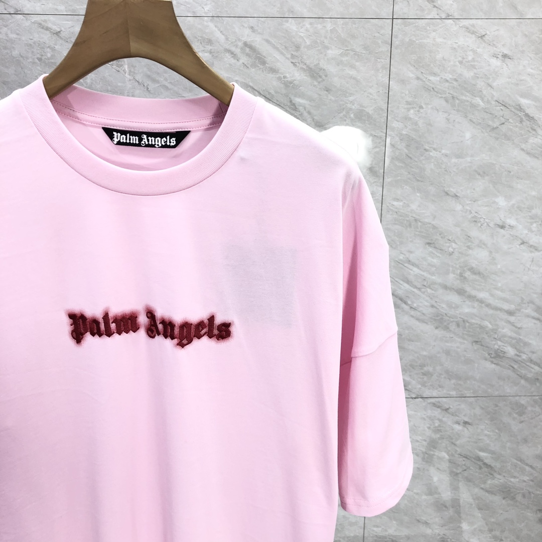 Palm Angels Neon Logo T-Shirt  - DesignerGu