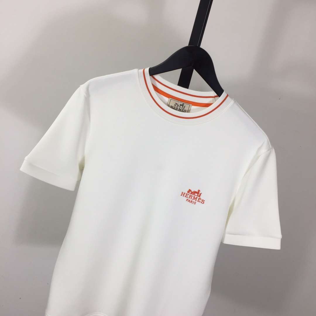 Hermes Cotton T-Shirt  - DesignerGu