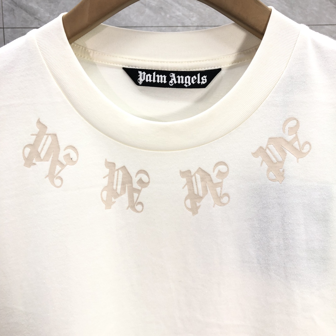 Palm Angels Statement Monogram T-Shirt  - DesignerGu