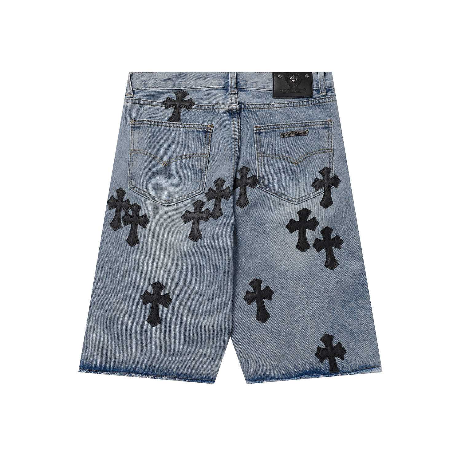 Chrome Hearts Cross Patch Denim Shorts - DesignerGu