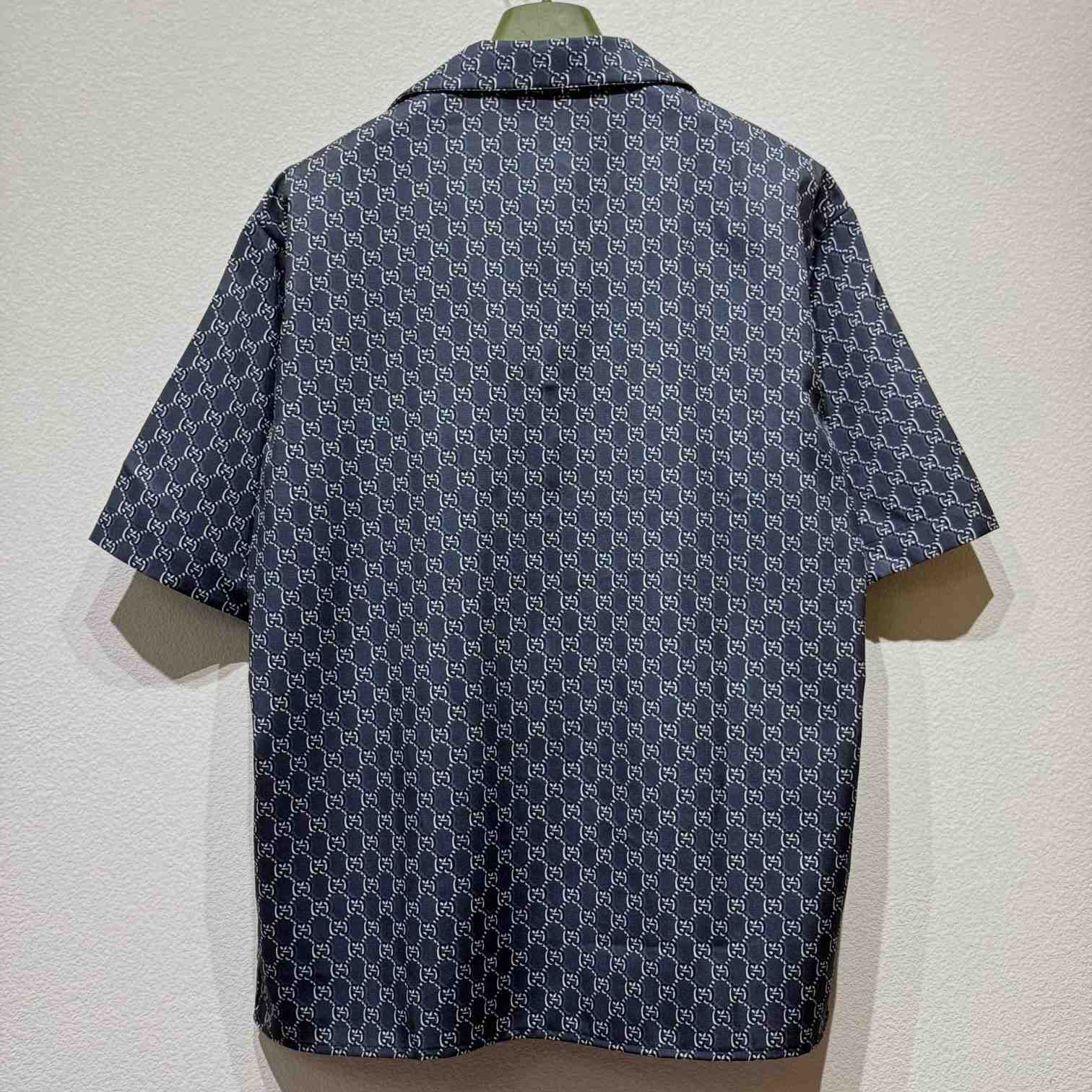 Gucci Silk Shirt With GG Shadow - DesignerGu