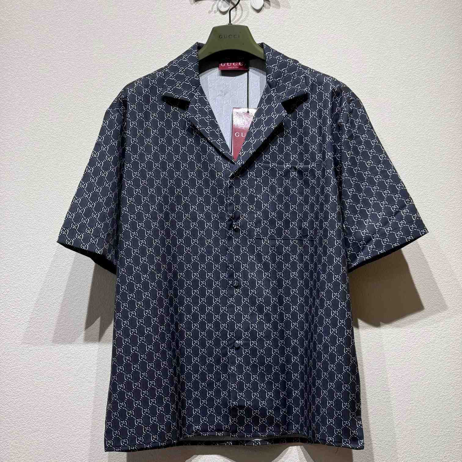 Gucci Silk Shirt With GG Shadow - DesignerGu