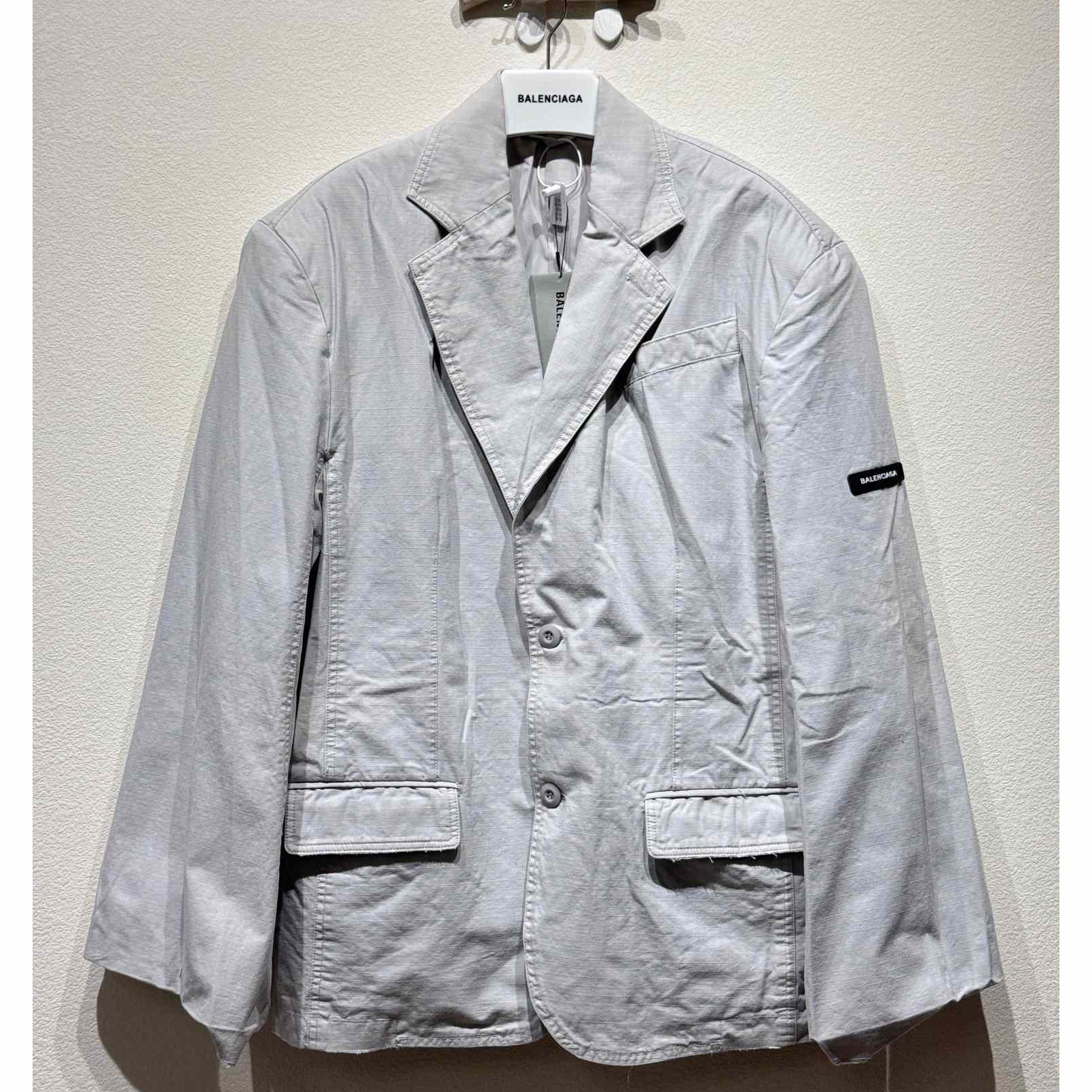 Balenciaga Oversized Cotton Blazer - DesignerGu