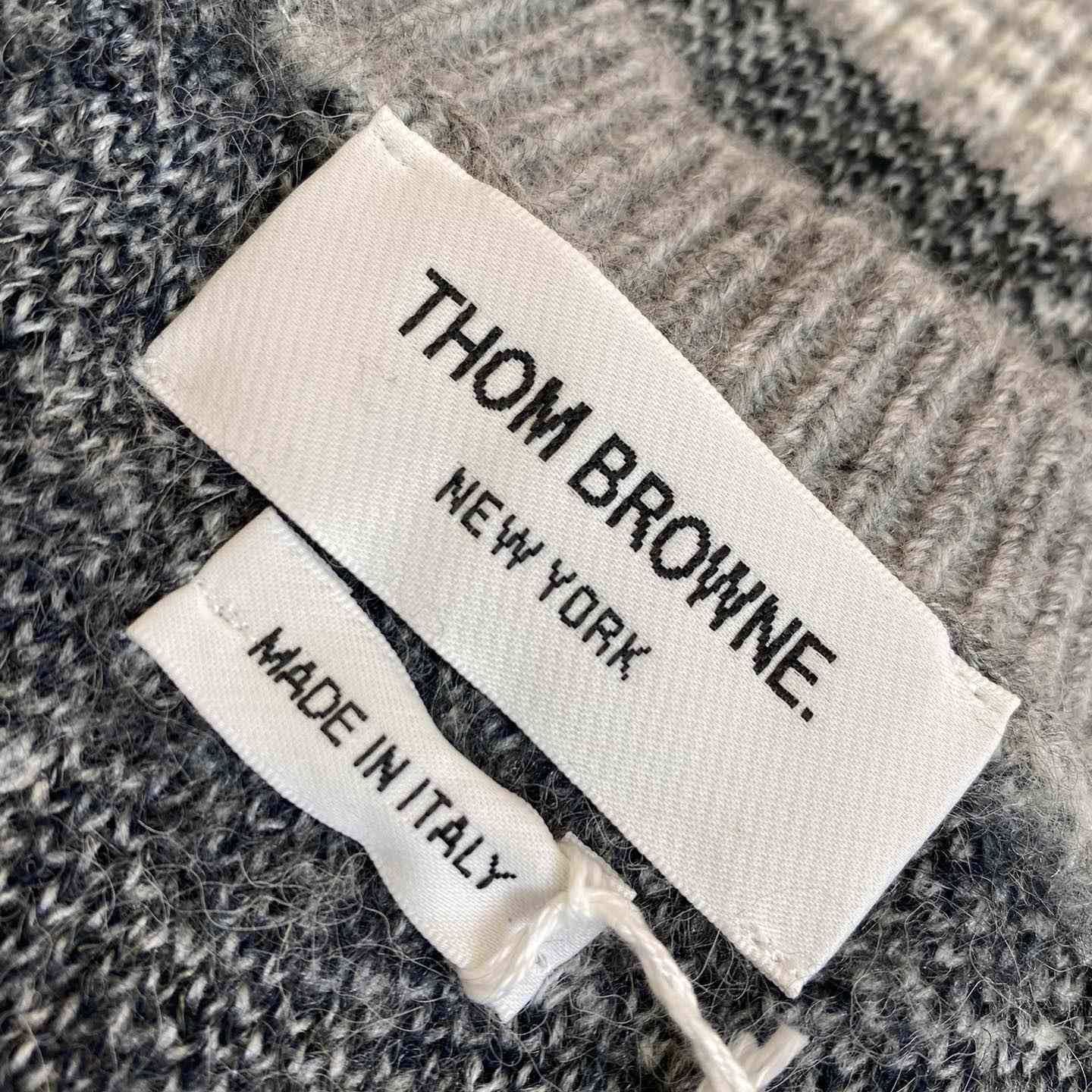 Thom Browne Jacquard-knit Mohair-blend Sweater - DesignerGu