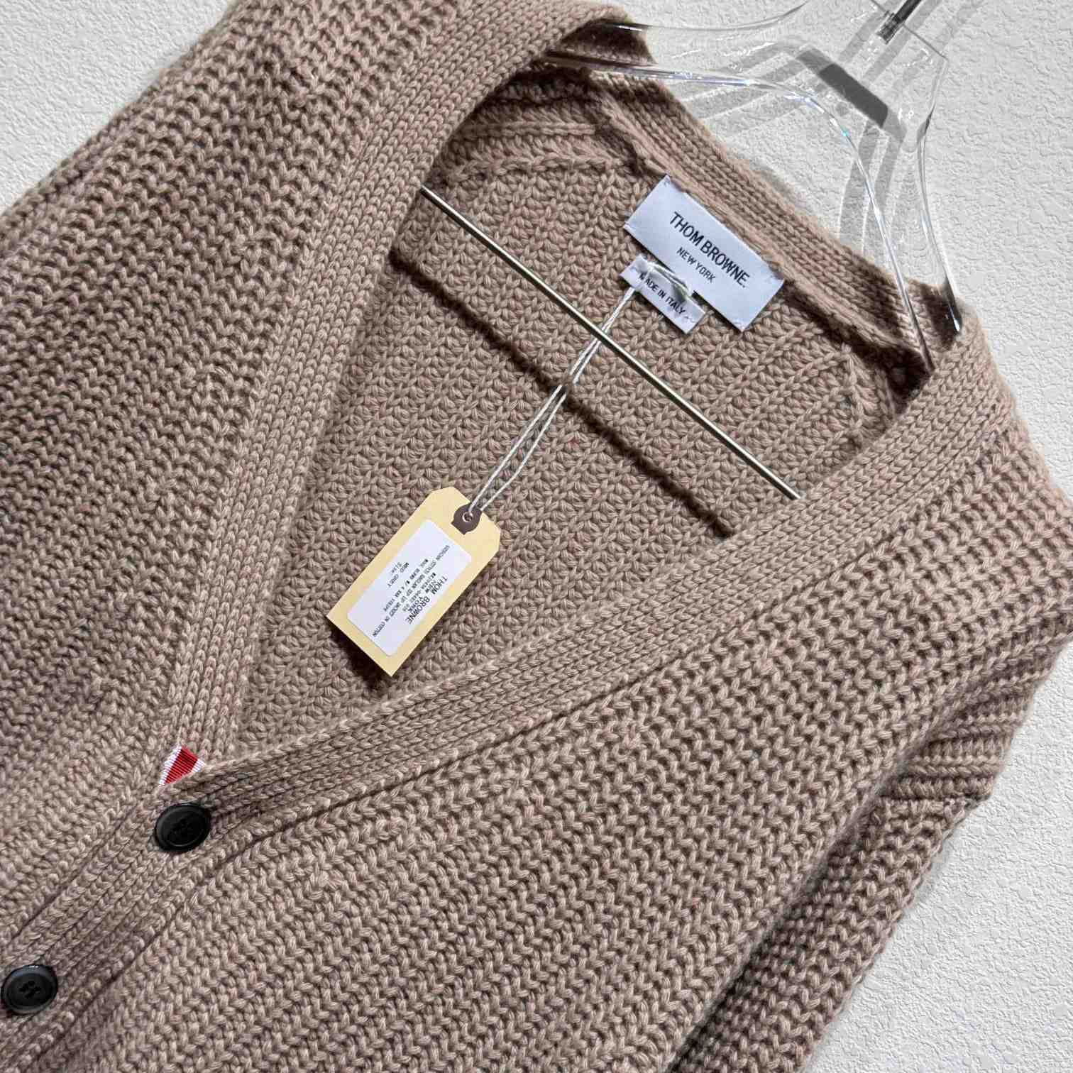 Thom Browne 4-Bar Oversize Wool Cardigan - DesignerGu