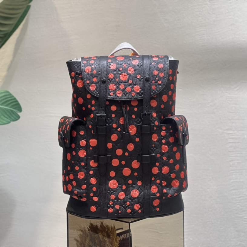 Louis Vuitton X Yayoi Kusama Infinity Dots Christopher Backpack  - DesignerGu