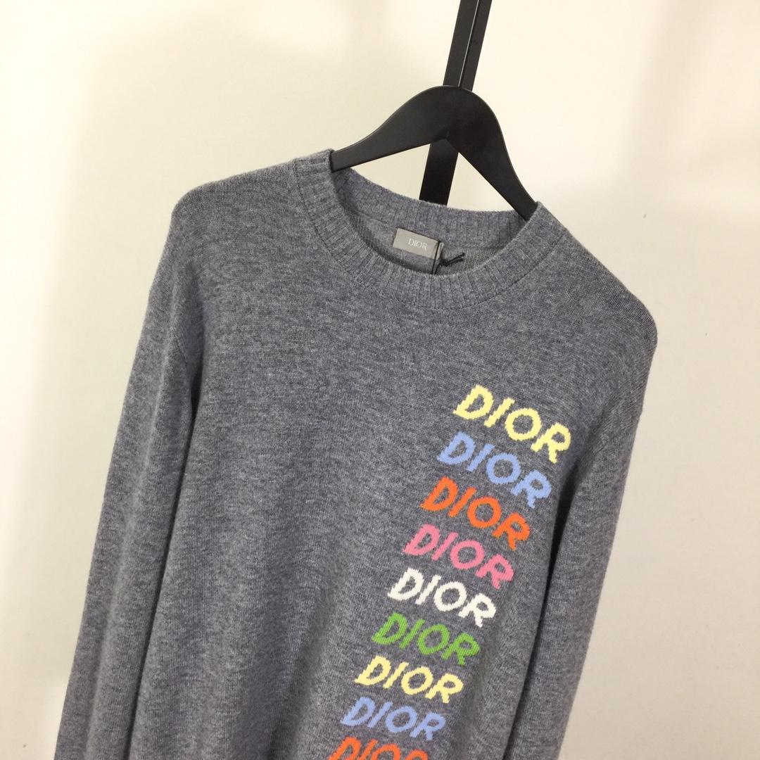 Dior Wool and Cashmere Intarsia Sweater - DesignerGu