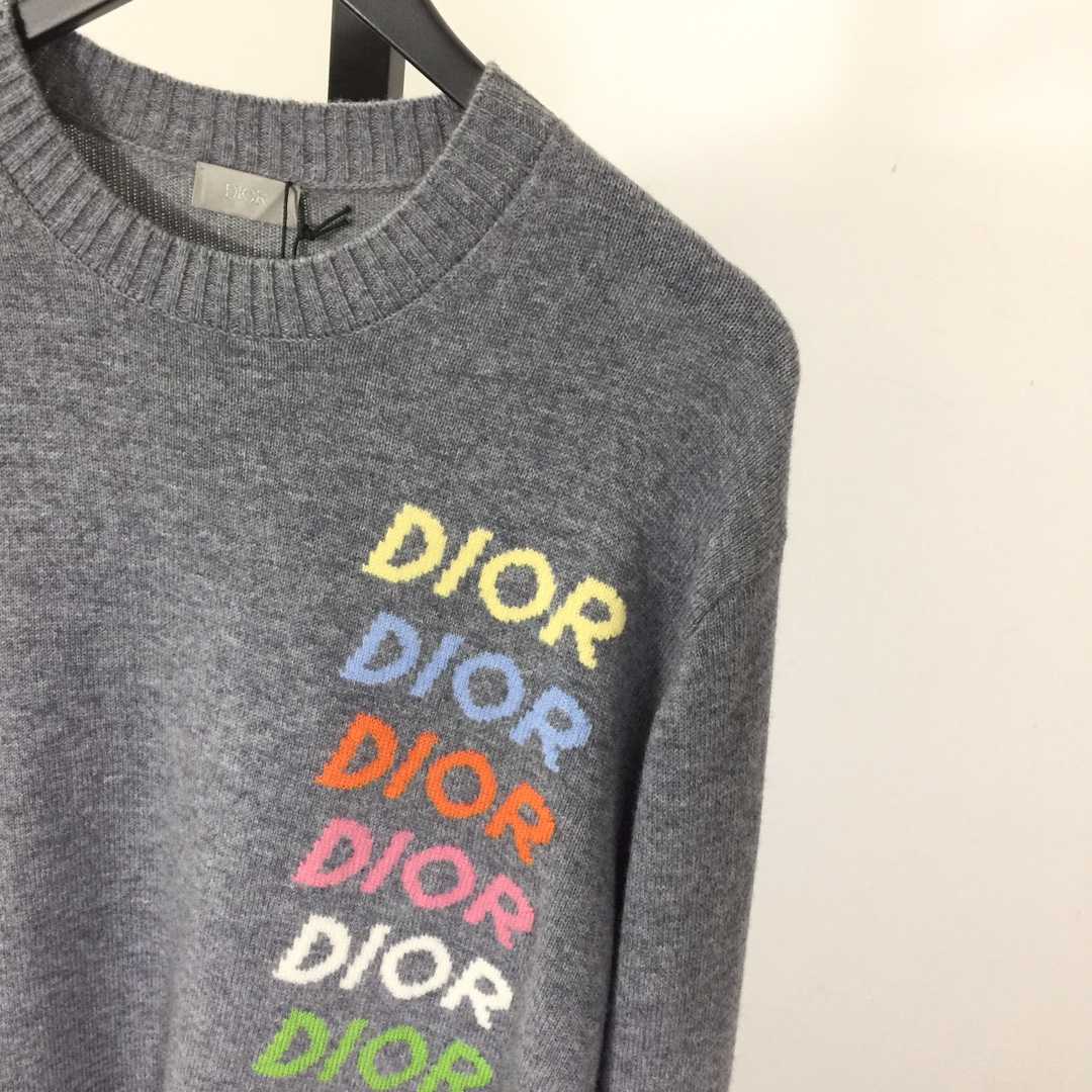 Dior Wool and Cashmere Intarsia Sweater - DesignerGu