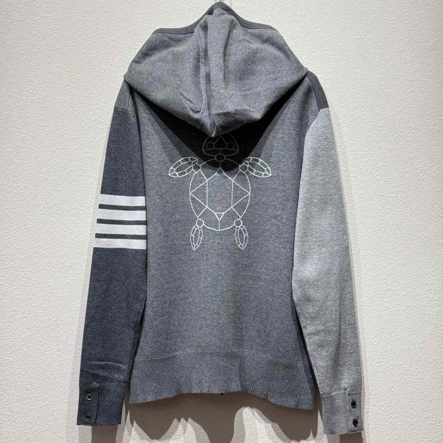 Thom Browne 4-Bar Hooded Sweatshirt - DesignerGu