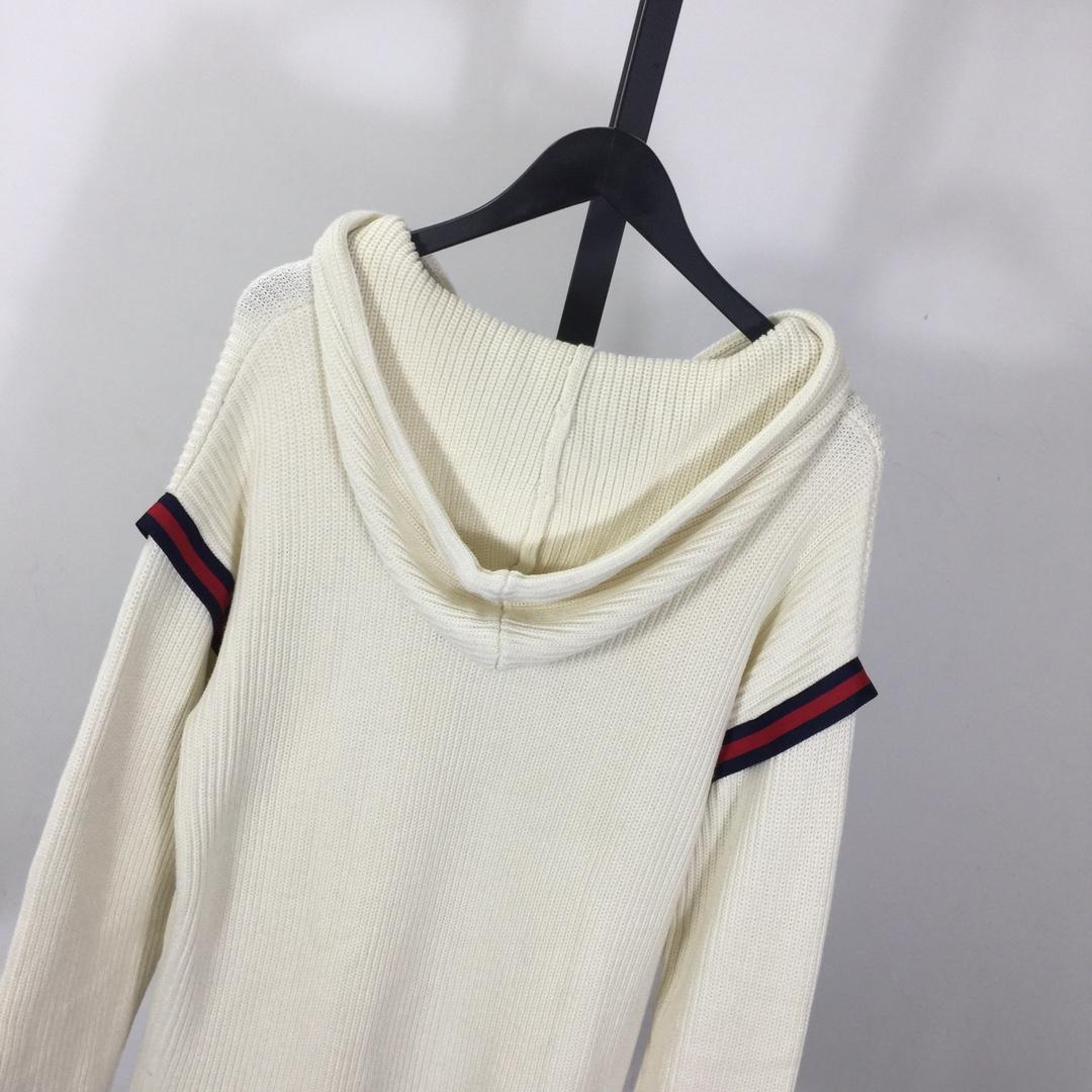 Gucci Knit Wool Hooded Sweater - DesignerGu