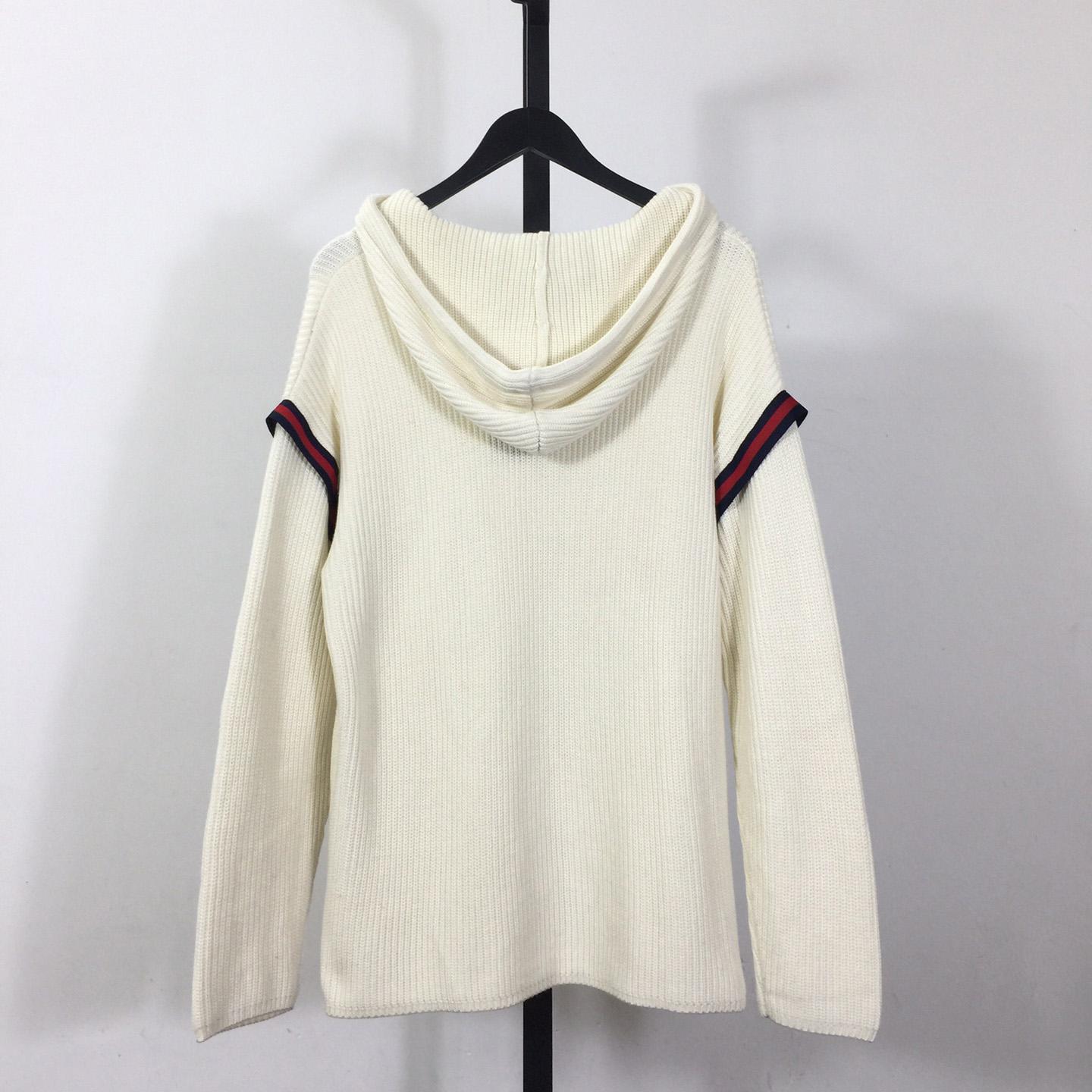 Gucci Knit Wool Hooded Sweater - DesignerGu