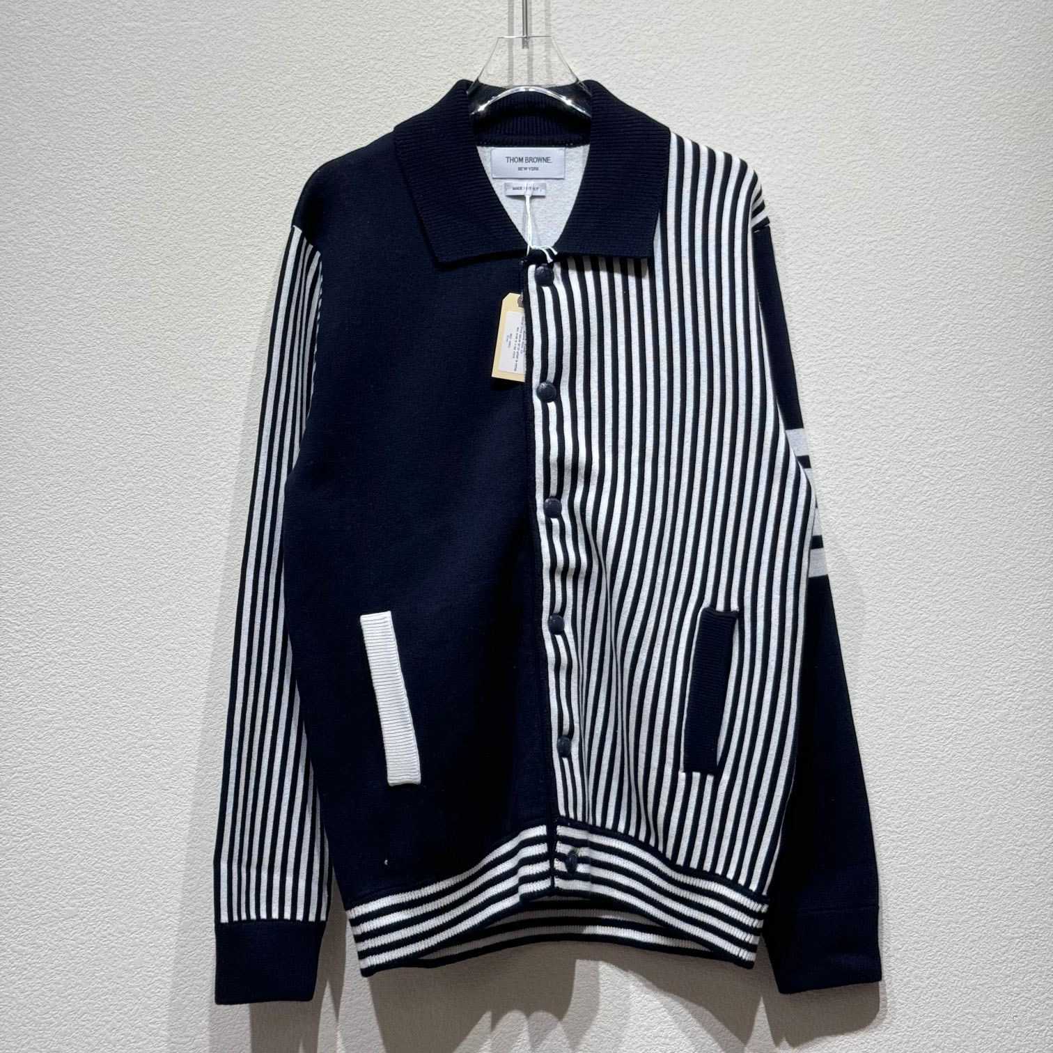 Thom Browne Fun-Mix Striped Cardigan - DesignerGu