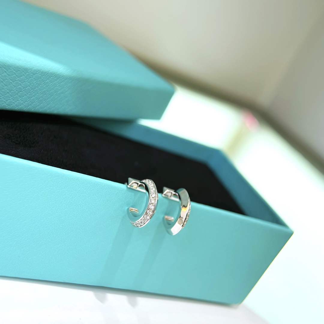 Tiffany & Co. White Gold Earrings - DesignerGu