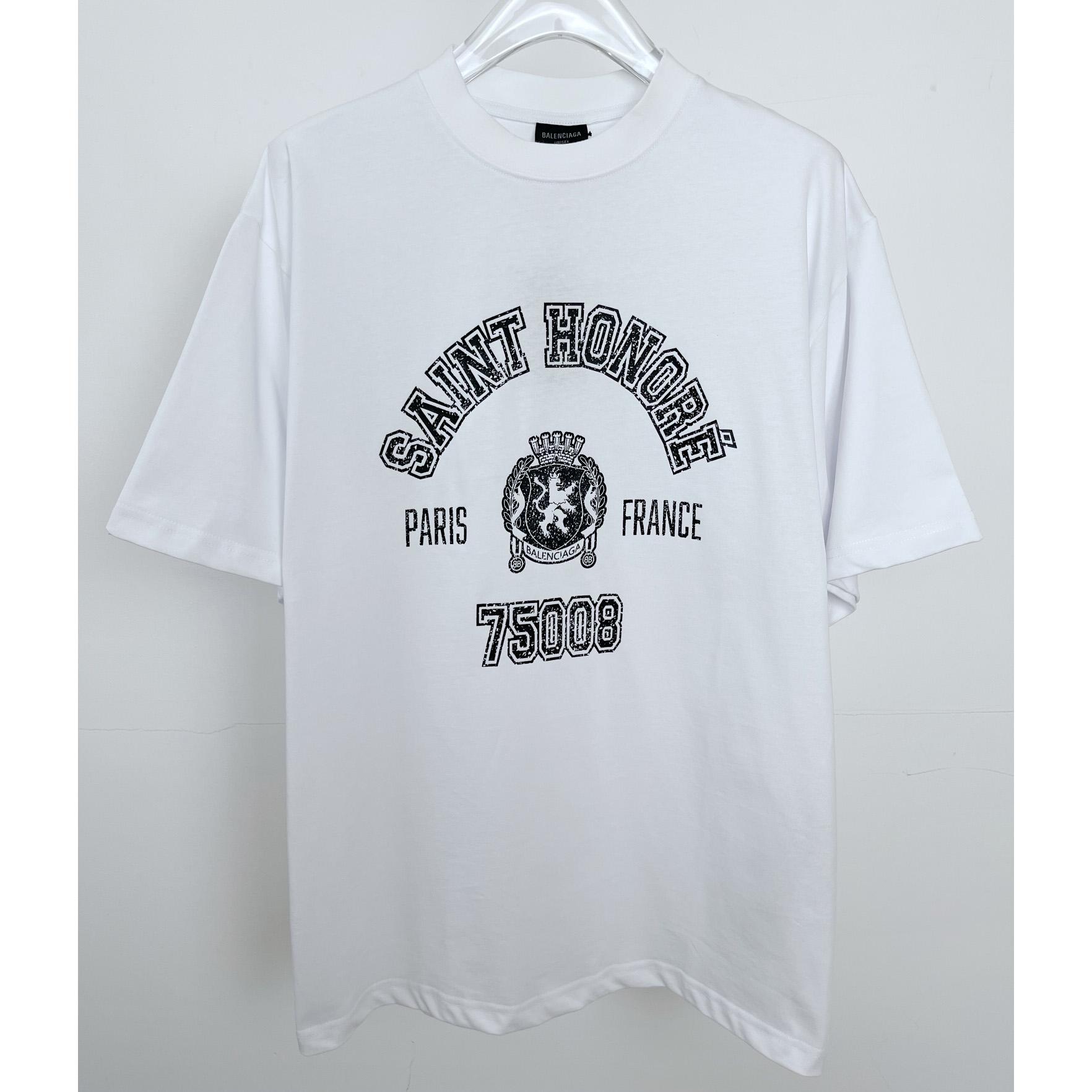 Balenciaga Saint-Honoré T-Shirt Oversized In Dirty White - DesignerGu