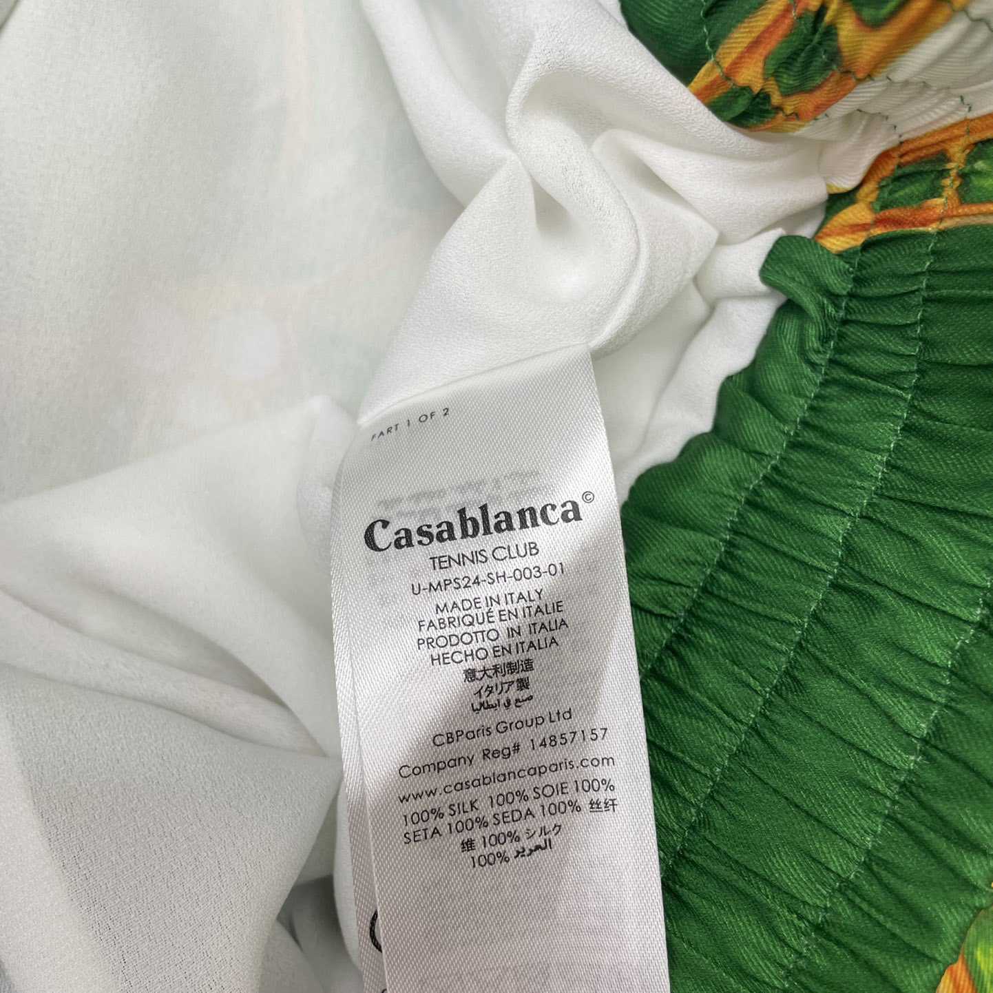 Casablanca Joyaux D'Afrique Satin Shorts   CA3509 - DesignerGu