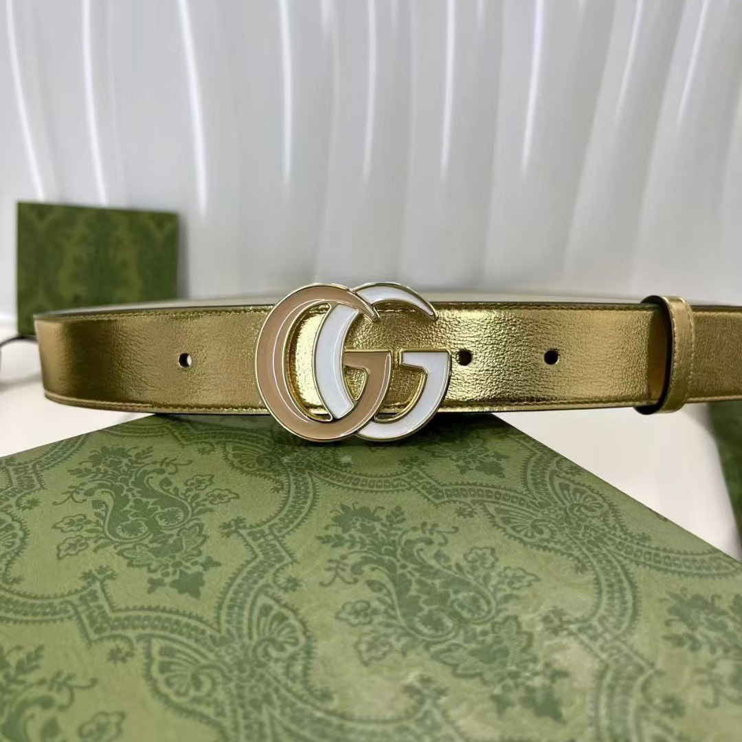 Gucci Leather Belt  - DesignerGu