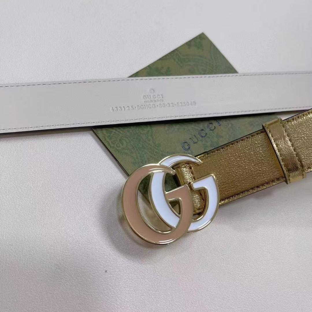 Gucci Leather Belt  - DesignerGu