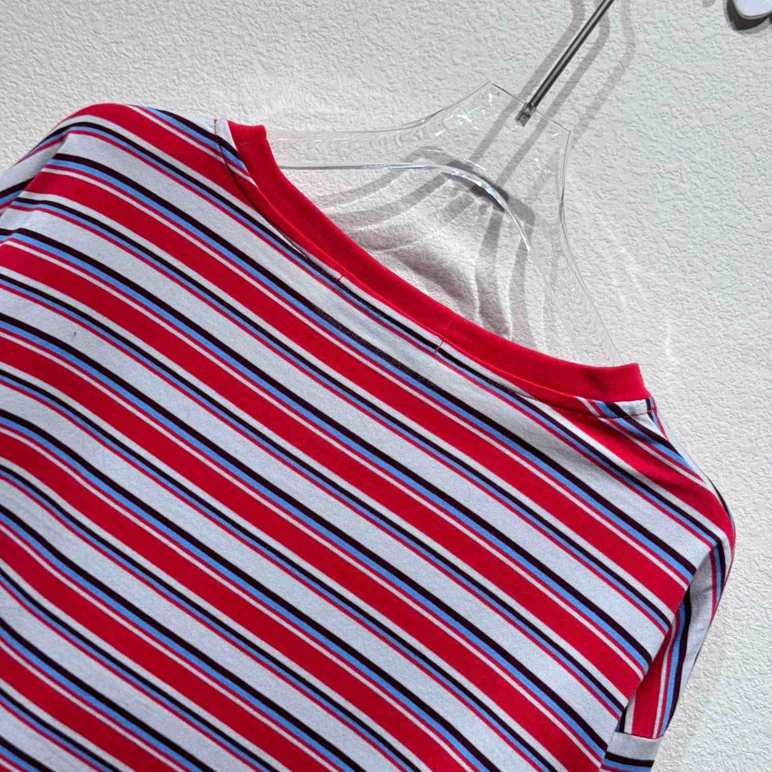 Miu Miu Striped Cotton T-shirt - DesignerGu