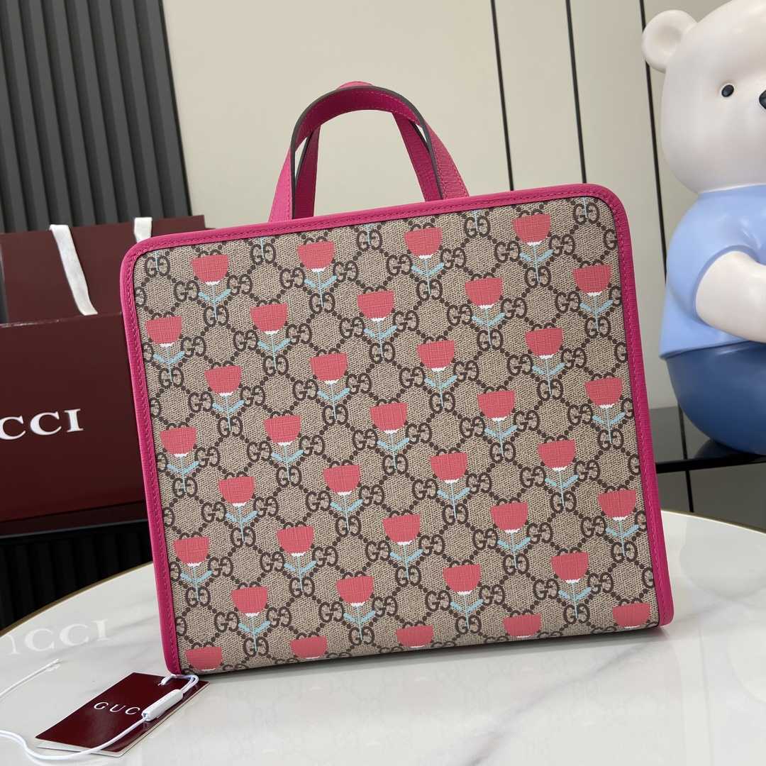 Gucci Children's Flower print Tote Bag - DesignerGu