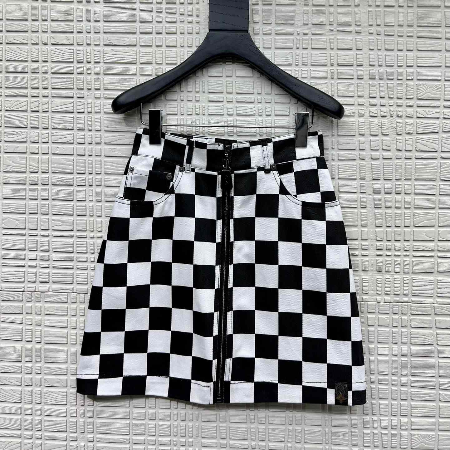 Louis Vuitton Damier Denim Mini Skirt    1AGACC - DesignerGu